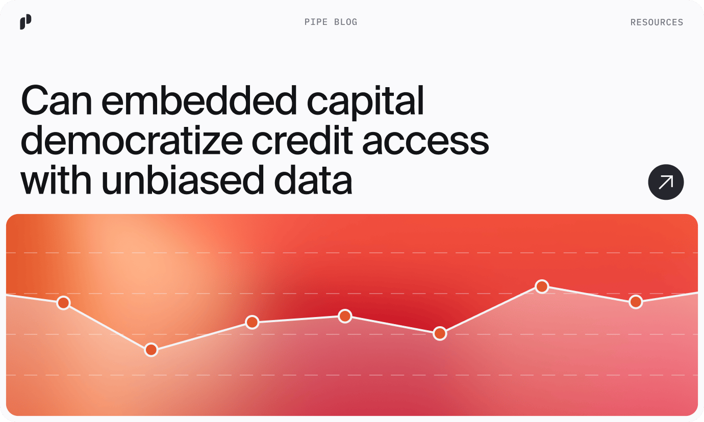 Can Embedded Capital Democratize Credit Access with Unbiased Data?