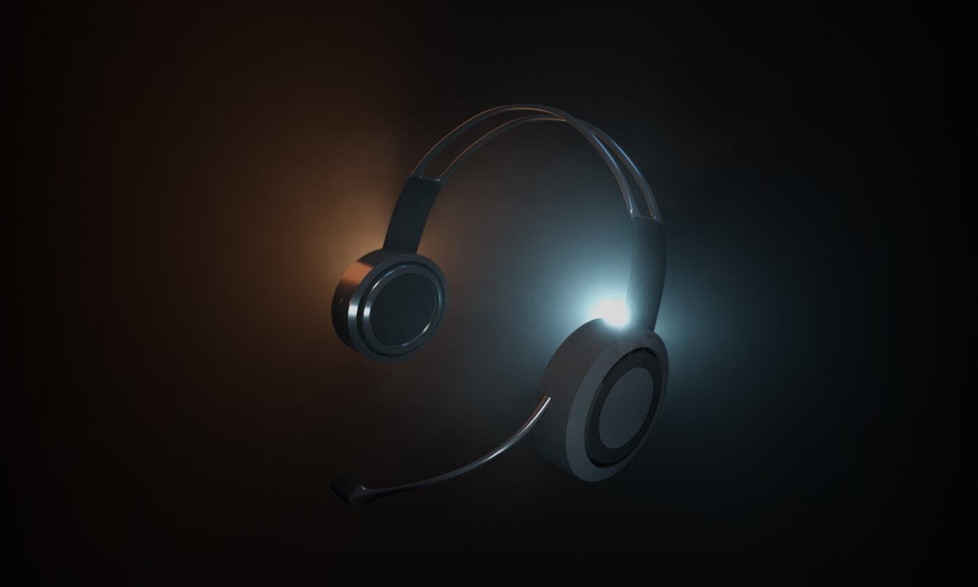 A glowing pair of headphones | Pipe for Service Businesses blog